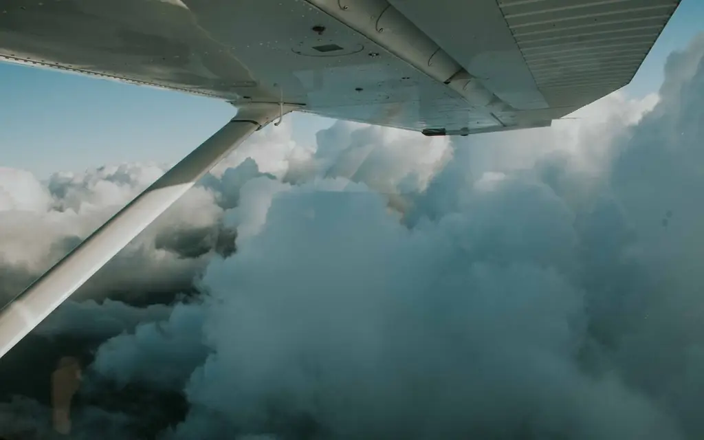 View from an airplane window
