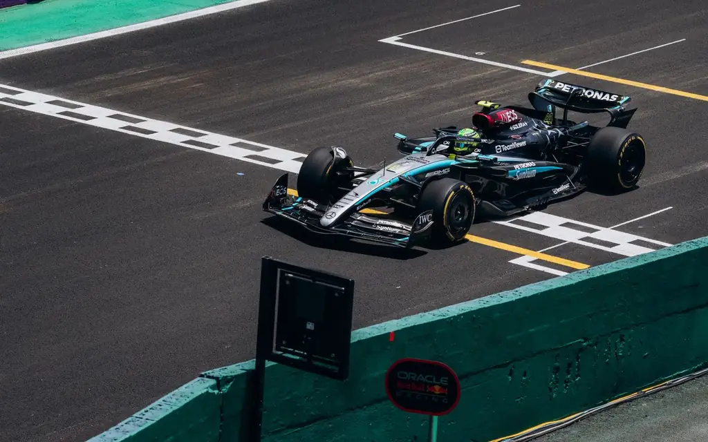 A Formula 1 car on track