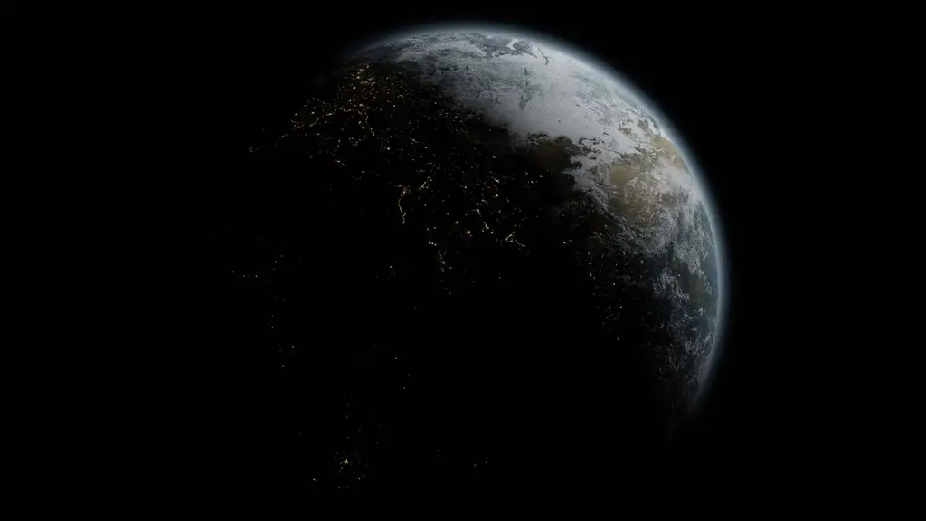 City lights seen from space